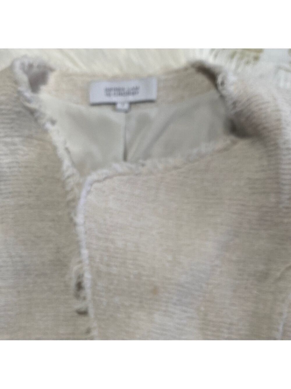 10 Crosby Derek Lam Textured off White/beige Blazer - Picture 5 of 9